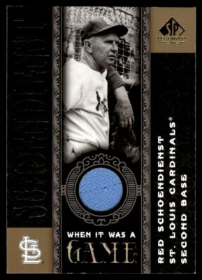 2006 SP LEGENDARY CUT JERSEY Red Schoendienst St. Louis Cardinals #LM-RE - Image 1 of 2