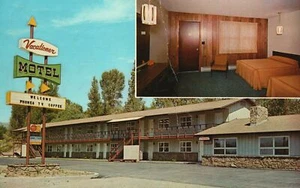 Vintage Postcard Vacationer Motel Rooms Junction Highways Jackson Hole Wyoming - Picture 1 of 2