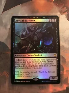 MTG Cosechadora Abyssal Foil Foundations FDN 0054 Raro Casi Nuevo - Imagen 1 de 2