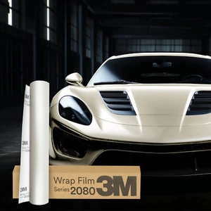 3M Wrap Film Series 2080 Car Wrapping Folie 30x152cm SP10 Satin Pearl White - Bild 1 von 5