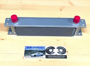 universal ÖLKÜHLER 9 Reihen *NEU* Netz 250x65mm Dash10 AN10 oil cooler silber - Picture 1 of 4