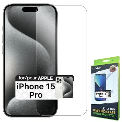 Premium Tempered Glass Screen Protector (9H Hardness) for Apple iPhone 15 Pro - Image 1 of 4
