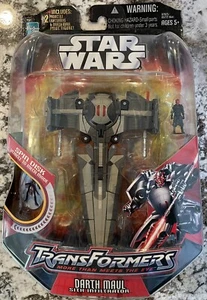 Star Wars Transformers Darth Maul Sith Infiltrator New MIB - Picture 1 of 2