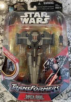 Star Wars Transformers Darth Maul Sith Infiltrator New MIB - Image 1 of 2