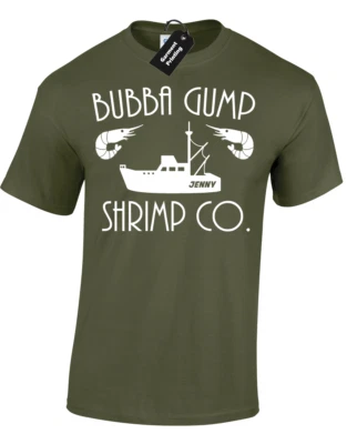 BUBBA GUMP SHRIMP MENS T SHIRT TEE FOREST GUMP CLASSIC TOM MOVIE CULT HANKS - Image 1 of 4