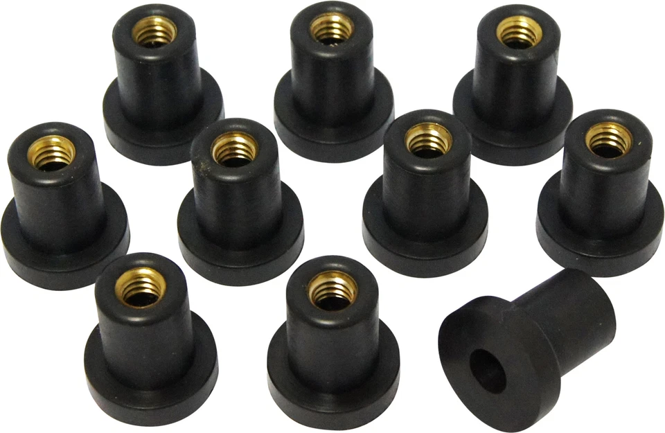 HardDrive Harley Well Nuts for Body Gas Tanks & Accessories 1/4-20 - 10pk 19129 Foto 1 de 1