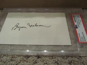Byron Nelson Autographed Signed 3x5 Index Card PSA/DNA Masters - Picture 1 of 2
