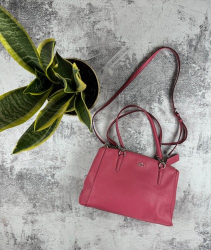 Borsa a tracolla Coach New York lusso Minetta in pelle ciottoli rosa F57520