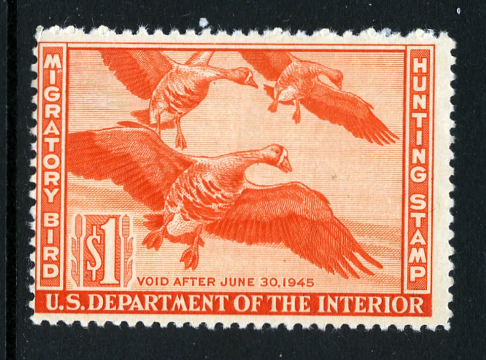 RW11, $1.00 Federal Duck Stamp, White Fronted Geese, MNH - Image 1 of 1