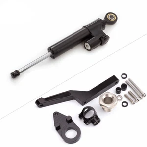 CNC Steering Damper Mounting Bracket Kit Set For Kawasaki Ninja ZX-6R 2009-2021 - Picture 1 of 8