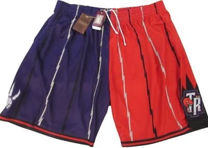 New Toronto Raptors Mens Big & Tall Sizes Mitchell & Ness Split Swingman Shorts - Picture 1 of 8