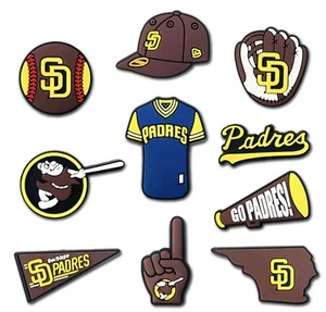 San Diego 10 Piece Bundle Shoe Charms - Picture 1 of 4