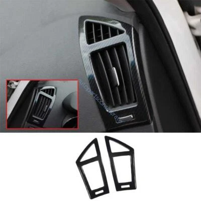 Marco de ventilación de salida de aire AC L&R para consola de fibra de carbono para Hyundai Sonata 2011-2014 Foto 1 de 4