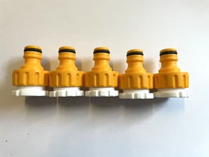 Hozelock Tap Connector 3/4 tap thread. Includes 1/2 inch adaptor x 5 per set - Picture 1 of 3