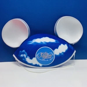 Mickey Mouse ears hat cap adult size 2008 Year million dream blue Disney world 3 - Picture 1 of 3