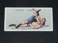 JOHN PLAYER CIGARETTES CARD 1911 WRESTLING JU-JITSU  #8 LUTTE CATCH