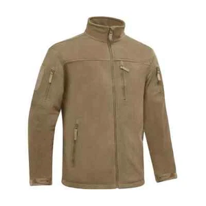 Tactical Mens Jacket Fleece Full-Zip Windproof Coat Outdoor Hiking Work Casual - Picture 1 of 18
