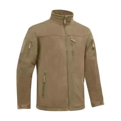 Tactical Mens Jacket Fleece Full-Zip Windproof Coat Outdoor Hiking Work Casual - Image 1 of 4