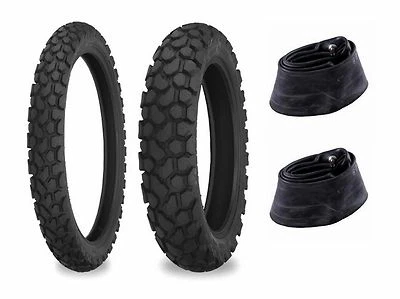 Shinko 3.00-21 & 130/80-18 700 Series Tires & Tubes Honda XR650L,Suzuki DRZ400S - Imagem 1 de 2