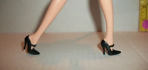 NEW FITS MODELMUSE BARBIE MATTEL BLACK COLOR CE SHOES A27 CLOSED TOE NO DOLL - Picture 1 of 3