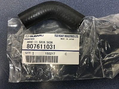 Genuine SUBARU WRX Sti Forester Outback XT Legacy GT Oil Cooler hose 807611031 - Image 1 of 2