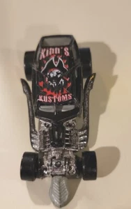 Caja de surf Hot Wheels 1999 vintage - Kidd's Kustoms - coche de carreras Hot Rod negro - Imagen 1 de 8