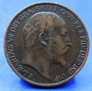 1905 EDWARD VII FARTHING - Picture 1 of 2