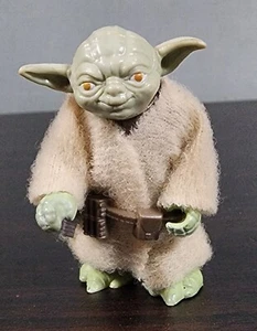 Vintage 1980 Kenner Star Wars Yoda Figure Hong Kong - NO Orange Snake/Cane - EUC - Picture 1 of 14
