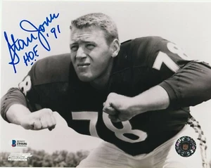 FOTO 8x10 firmada por Stan Jones de Chicago Bears con certificado de autenticidad Beckett (bas) e inscripción HOF - Imagen 1 de 1