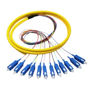 3M 12-fiber SC/UPC 9/125 Single-mode Ribbon Fan-out Fiber Optic Pigtail - Picture 1 of 7