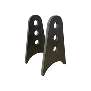 3 Hole Axle Shock Bracket 1/2" Hole 1/4" Thick 4 3/4" Tall (Fits 3" Dia. Tubing) - Bild 1 von 3