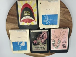 VTG 8 Track Lot of 5 Gene Tracy Truck Stop Comedy Adult Party Time 1970s NSFW - Picture 1 of 17