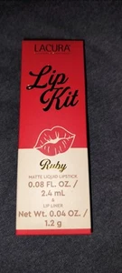 Aldi Lacura Lip Kit Color Ruby 0.08 FL. OZ./2.4 mL NEW IN BOX - Picture 1 of 2