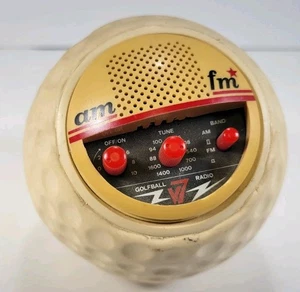 VINTAGE GOLF BALL AM/FM RADIO - Picture 1 of 2