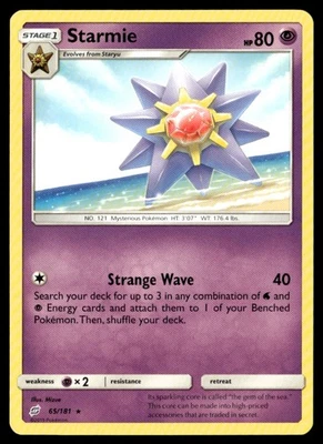 Starmie Rare SM - Team Up 65/181 NM Pokémon TCG - Image 1 of 2