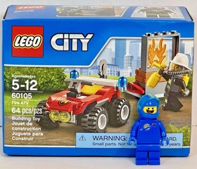 LEGO (60105) City: Fire Atv - New Sealed Retired - Fireman Town Truck Rescue