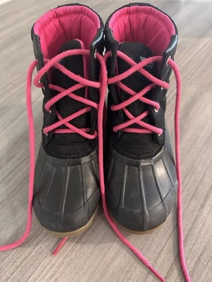 Botas Sperry rosa e preto porta SCK164591 tamanho 1M - Imagem 1 de 4
