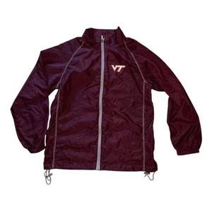 Virginia Tech Hokies Varsity Jacket kids L 9/10 maroon Full-Zip Casual NCAA garb - Picture 1 of 6