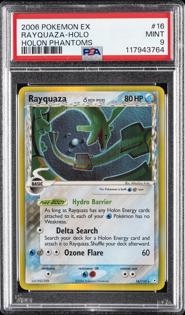 Rayquaza Pokémon TCG EX Holon Phantoms Individual Collectible Card
