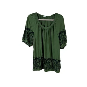 Cardigan spolverino verde donna taglia XL cascata davanti cravatta vita gilet - Foto 1 di 4