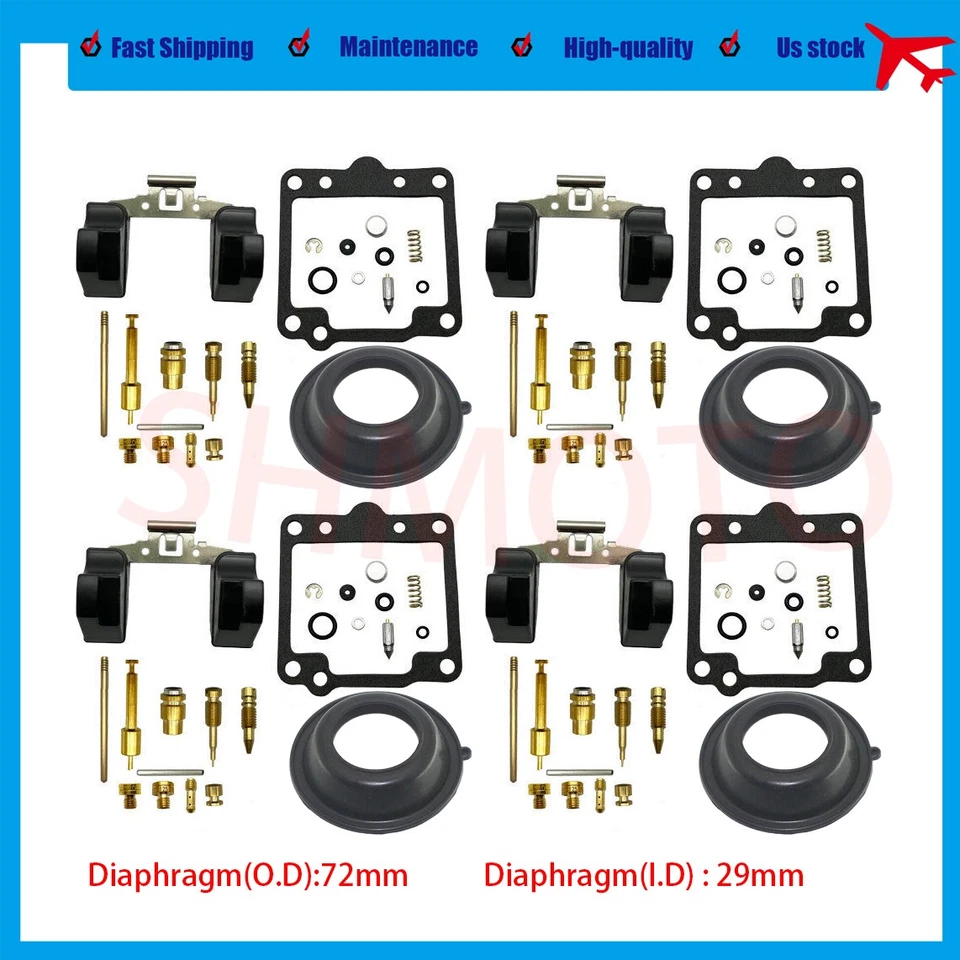 4x For Kawasaki KZ700A Sports  1983 carburetor repair & float - Image 1 of 4