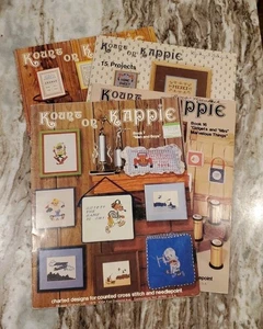 Lot Of 4 Kount On Kappie Vintage Cross Stitch Pattern Booklets - Picture 1 of 16