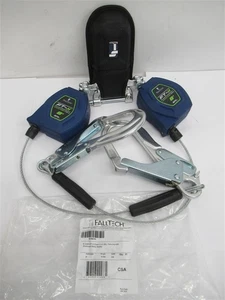 FallTech / DuraTech 82808TP5, 8' FT-X, Twin Leg Carabiner w/ Alum Rebar Hooks - Picture 1 of 3