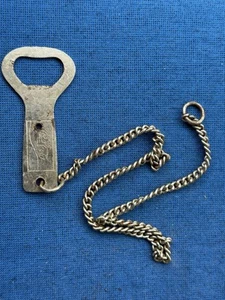 Vintage Figural Coca-Cola SODA Beer Silver Bottle Can Opener Church Key - Picture 1 of 3