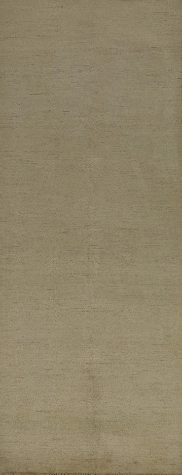 Modern 10' Runner Rug 3x10 Handmade Solid Design Oriental Carpet for Hallway - Image 1 of 4