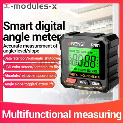ANENG LCD Magnetic Digital Inclinometer Level Box Gauge Angle Finder Protractor - Image 1 of 4