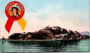 Postal de colección Isla de Alcatraz Bahía de San Francisco California Portola Sello F6 - Imagen 1 de 2