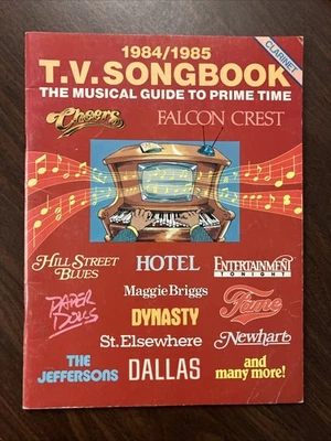 1984 1985 TV Songbook Musical Guide to Prime Time Sheet Music Book Clarinet - Image 1 of 4