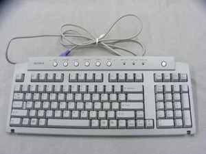 Sony Wired  Keyboard PCVA-KB1P/UB Tested and Working - Picture 1 of 7