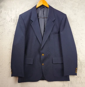 Vintage Levis Action Suits Mens Blazer 42R Navy Sports Coat Suit Jacket USA Made - Picture 1 of 9